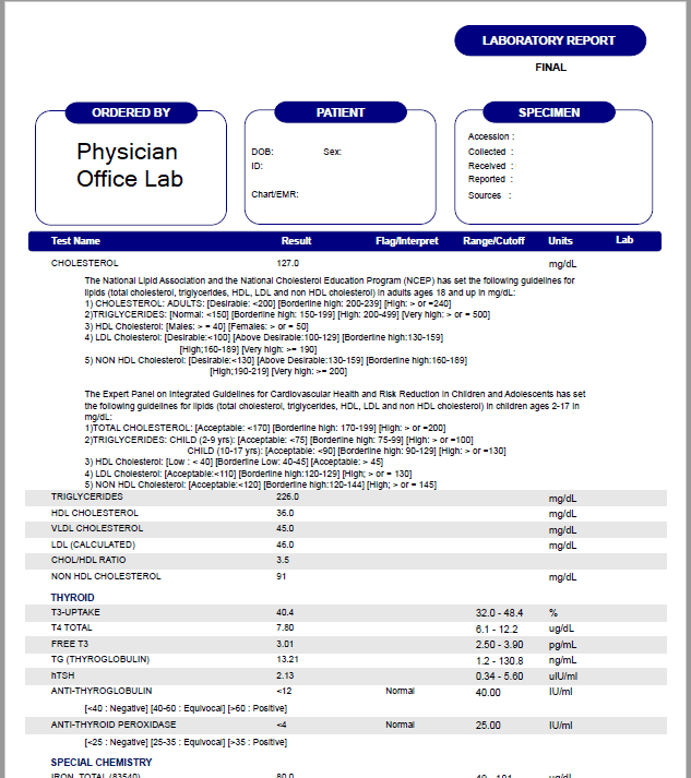 physician office laboratory